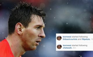 Lionel Messi siguió Instagram de Chelsea en momento complicado