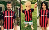 San Lorenzo: Tinelli e hijos lucen en Twitter la nueva camiseta