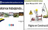Municipios y gobiernos regionales con sitios web inoperativos