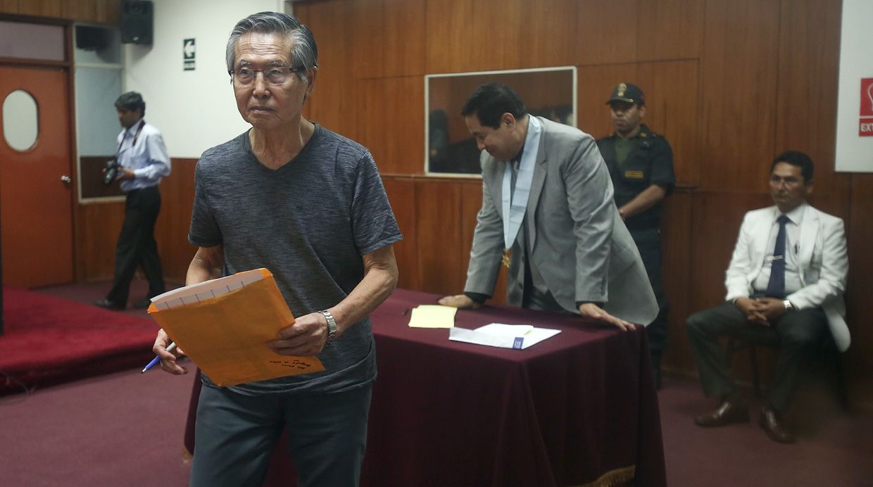 El ex presidente Alberto Fujimori fue sentenciado a ocho años de cárcel por el delito de peculado, a raíz del Caso Diarios Chicha. (Foto: Alessandro Currarino/ El Comercio)