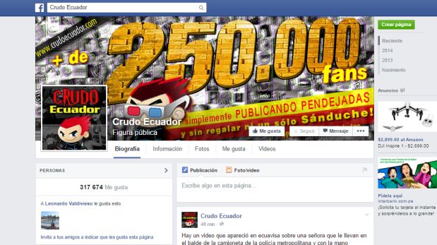 Facebook: presidente Correa y su pelea contra portal de memes