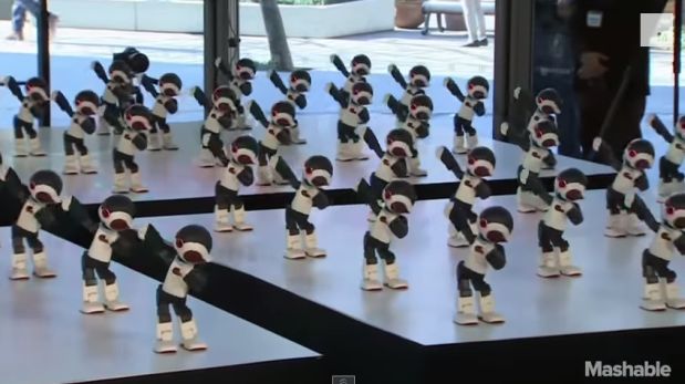 YouTube: genial baile sincronizado de 100 robots humanoides