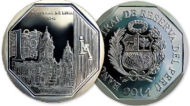 La nueva moneda de un sol que homenajea a la Catedral de Lima