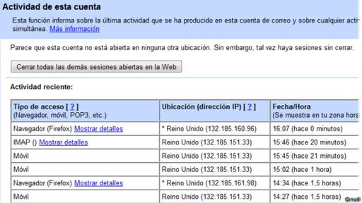 Acá puedes cerrar la sesión que dejaste abierta en la tableta de tu amigo.