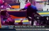 Delincuentes asaltaron pollería y golpearon a clientes (VIDEO)