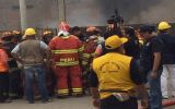 Incendio en VMT: Bombero quemado está con respiración asistida