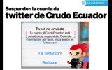 Ecuador: Suspenden cuenta de un tuitero crítico de Correa