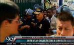 Casi agreden a Urresti en presentación de delincuentes (VIDEO)