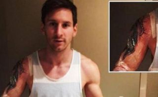 Lionel Messi estrena tatuaje y despierta curiosidad de todos