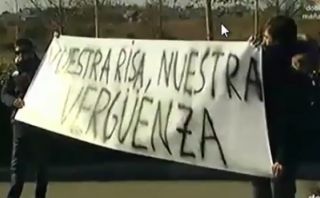 "Vuestra risa, nuestra vergüenza", el mensaje al Real Madrid