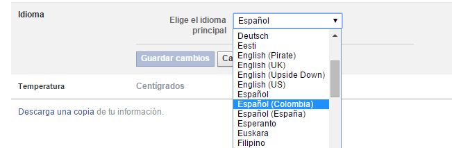 [Foto] Facebook 'a la colombiana' ya está disponible para usuarios
