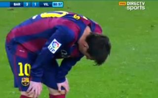 Lionel Messi volvió a tener arcadas en partido ante Villarreal