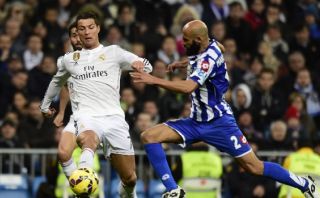 Cristiano Ronaldo falló tres ocasiones de gol ante el Deportivo
