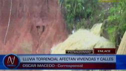 Puerto Maldonado: 8 familias damnificadas por fuertes lluvias