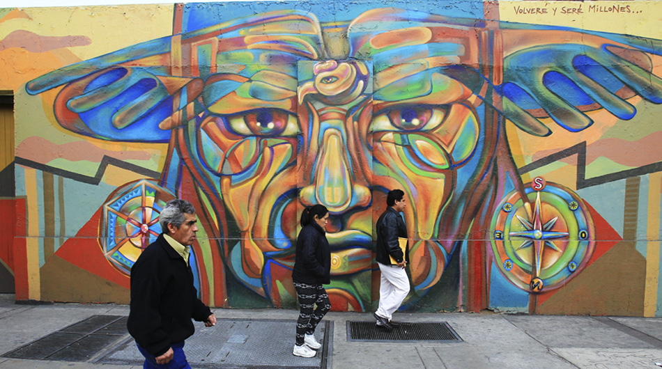 El mural había sido pintado a inicios del 2013 como parte de un festival de arte urbano. (El Comercio) 