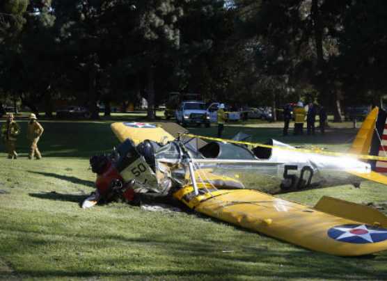 Harrison Ford en estado "moderado" tras accidente en avioneta