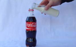 YouTube: esto es lo que sucede si mezclas leche con Coca Cola