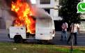 WhatsApp: una camioneta se incendió en la Av. Colonial