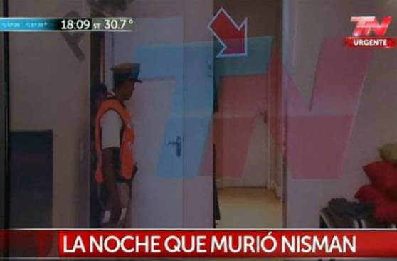 Caso Nisman: Difunden fotos del baño tras la muerte del fiscal