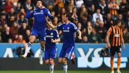 Chelsea ganó 3-2 a Hull y es sólido líder de la Premier League