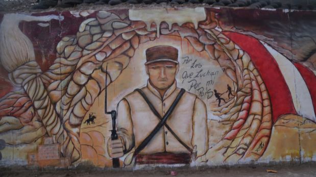 120 metros de pared se convirtieron en un homenaje a los héroes peruanos (Difusión)