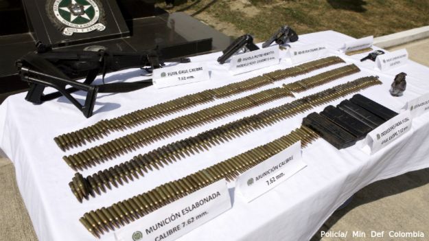 En los últimos 5 años la policía secuestró más de 2.300 armas a los Úsuga. (Foto: Policía/ Min. Def. Colombia)