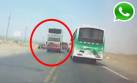 WhatsApp: bus a más de 100 km/h pudo originar tragedia