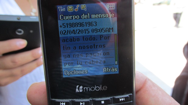 Desde del 31 de marzo consejero recibe llamadas y mensajes de texto. (Foto: El Comercio)