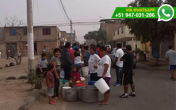 Usuarios indican que cisternas les cobran hasta S/.7 por un balde de agua (Foto: WhatsApp/El Comercio)
