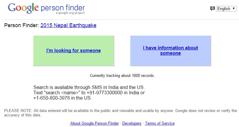 [Foto] Facebook y Google lanzan herramientas por terremoto en Nepal