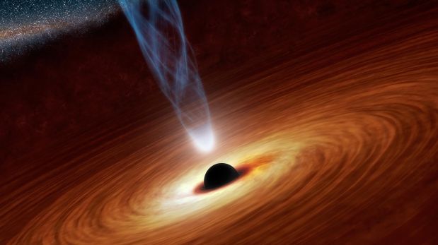 Representación de un agujero negro. (Foto: Reuters)