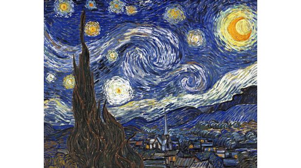 La noche estrellada de Vincent Van Gogh (1853-1890) pintor post-impresionista de origen holandés. El cuadro está fechado en 1889.