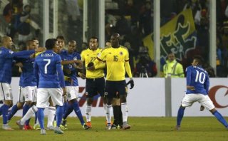 Brasil vs. Colombia acabó en gresca y con Neymar expulsado