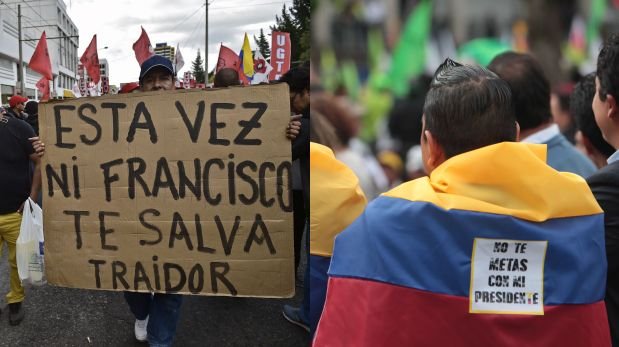 Ecuador: Nuevas marchas en Quito a 3 días de llegada del Papa