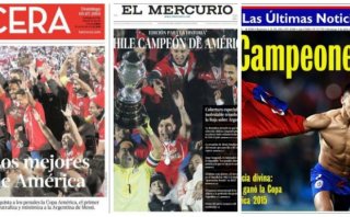 Chile: prensa le rinde homenaje tras título de la Copa América