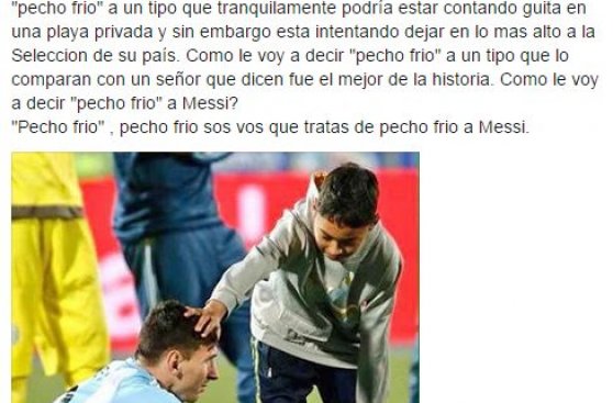 Messi: así lo defendió Ortega ante críticas de ‘pecho frío’