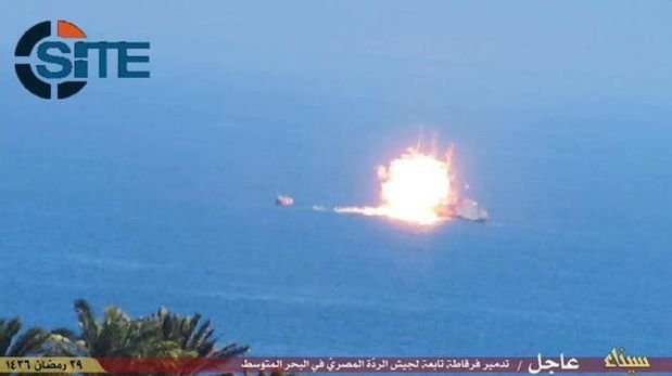 Estado Islámico atacó barco militar egipcio en el Mediterráneo
