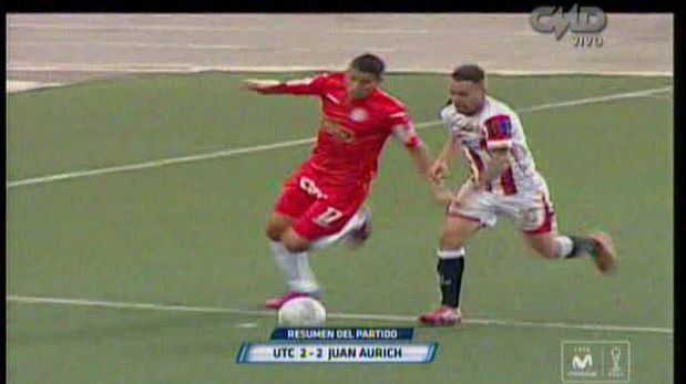 Aurich igualó agónicamente 2-2 contra UTC en Cajamarca