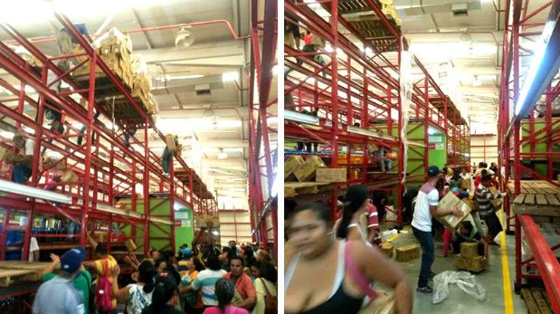 Así fue el saqueo a supermercado en Venezuela [VIDEO]