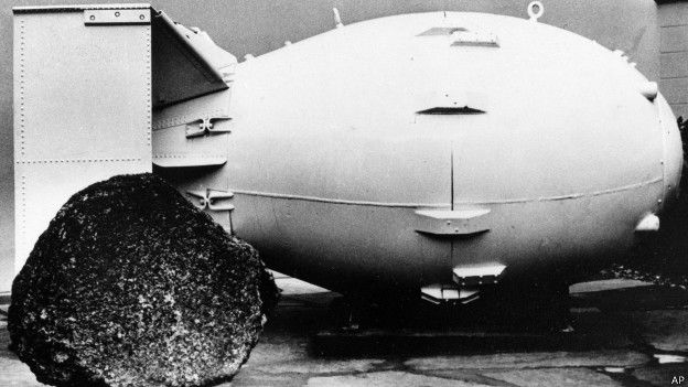 Fat Man pesaba 4.050 kilogramos y tenía un poder equivalente a 22 kilotones de TNT. (Foto: AP)