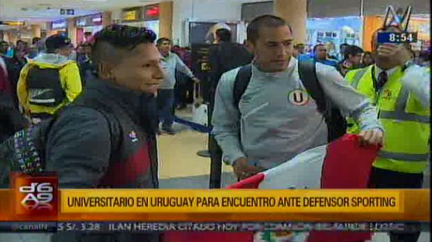 Universitario viajó a Uruguay para jugar con Defensor Sporting