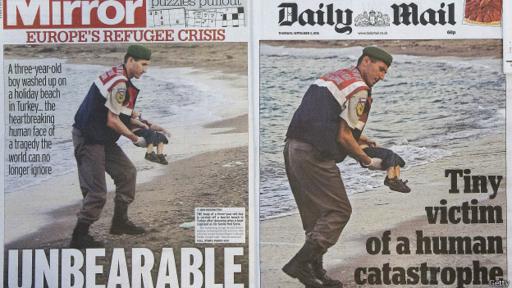 Muchos medios de comunicación como la BBC se inclinaron por no publicar la foto donde se aprecia a Aylan completamente, sino cuando su cuerpo es rescatado. (Foto: Getty Images)