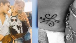 Alejandra Baigorria y Vania Bludau se tatuaron sus iniciales