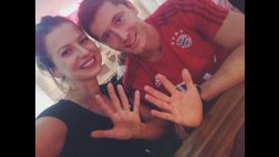 Robert Lewandowski colgó esta foto luego de repóker histórico