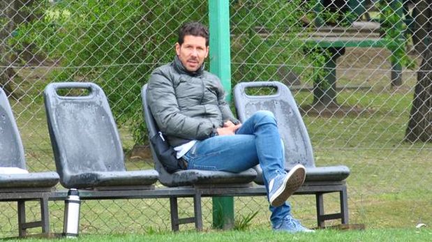 Diego Simeone viajó hasta Argentina para ver jugar a su hijo