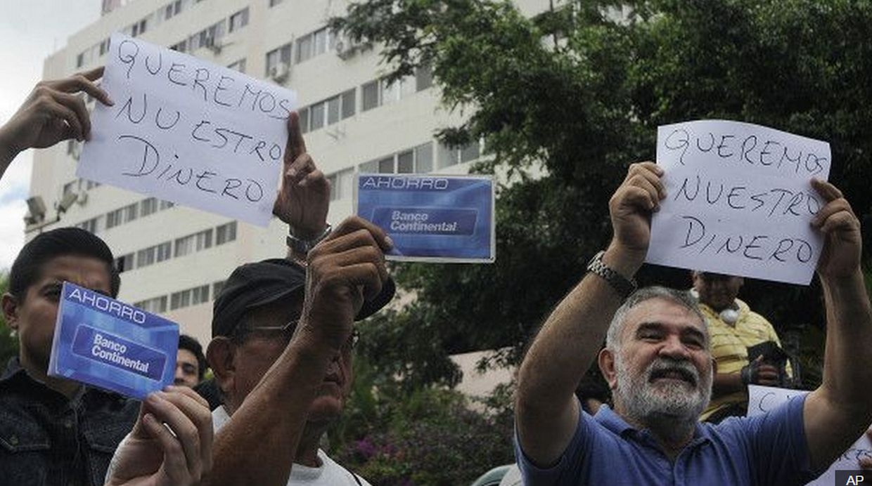 El Banco Continental, el octavo más grande de Honduras, está en proceso de liquidación. (Foto: BBC Mundo)