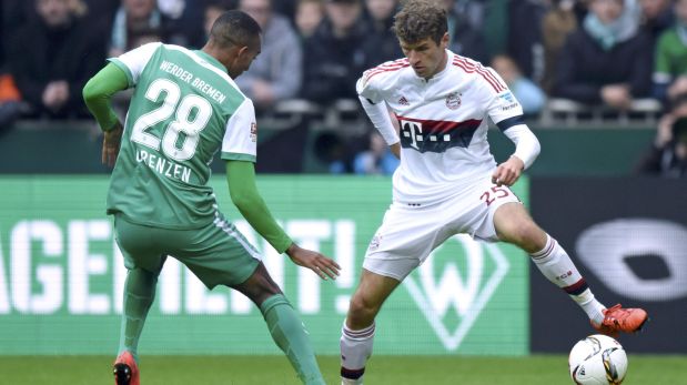 Bayern Múnich se enfrenta a Werder Bremen por la Bundesliga. (Foto: Reuters)