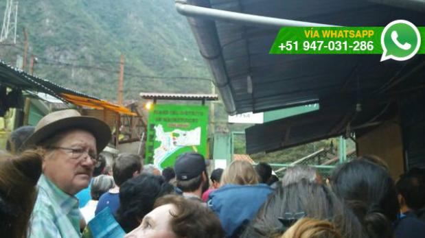 WhatsApp: desorden e incertidumbre para salir de Machu Picchu