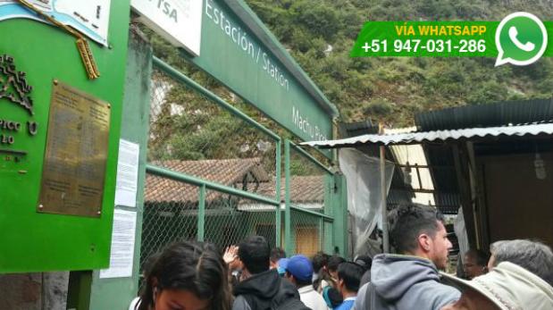 WhatsApp: desorden e incertidumbre para salir de Machu Picchu