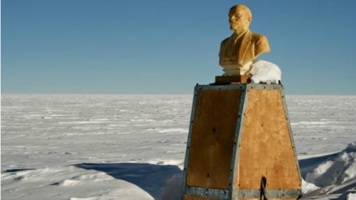 Un busto de Lenin marca el Polo Sur de Inaccesibilidad. (Foto: Norwegian Polar Institute)